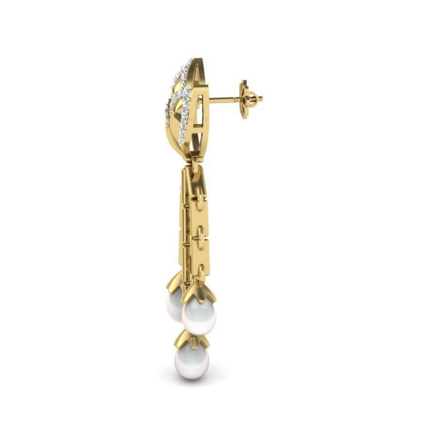 Women earrings 3dm render detail 3D print model 3D print model_3