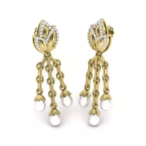 Women earrings 3dm render detail 3D print model 3D print model