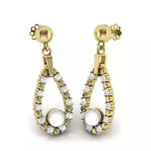 Women earrings 3dm render detail 3D print model 3D print model