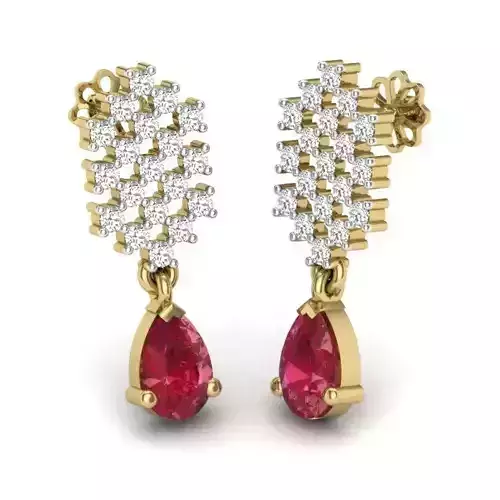 Women earrings 3dm render detail 3D print model