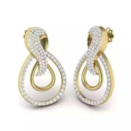 Women earrings 3dm render detail 3D print model
