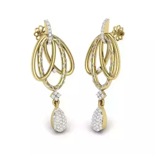 Women earrings 3dm render detail 3D print model