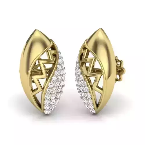 Women earrings 3dm render detail 3D print model