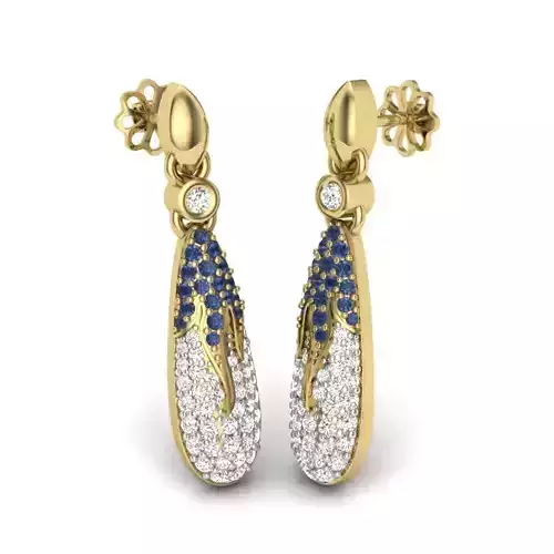 Women earrings 3dm render detail 3D print model