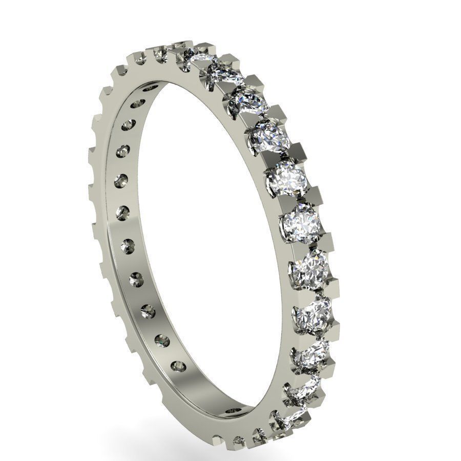 path of stones ring 3D print model_10