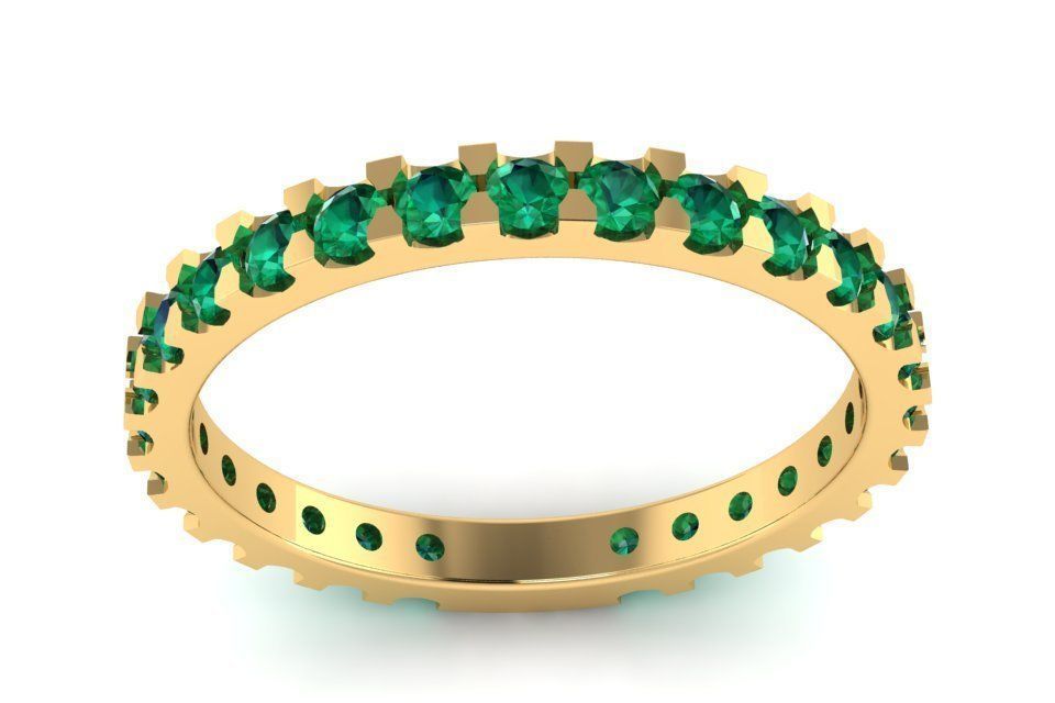 path of stones ring 3D print model_4