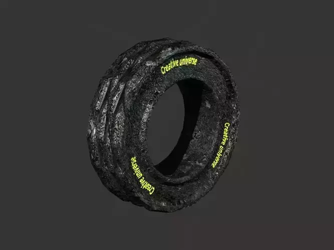 Wheel tire 3D model