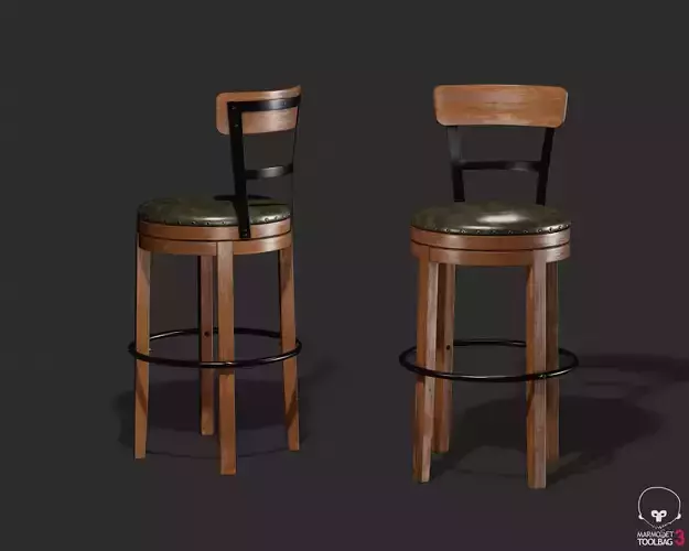 Pinnadel Bar Height Bar Stool D542-130