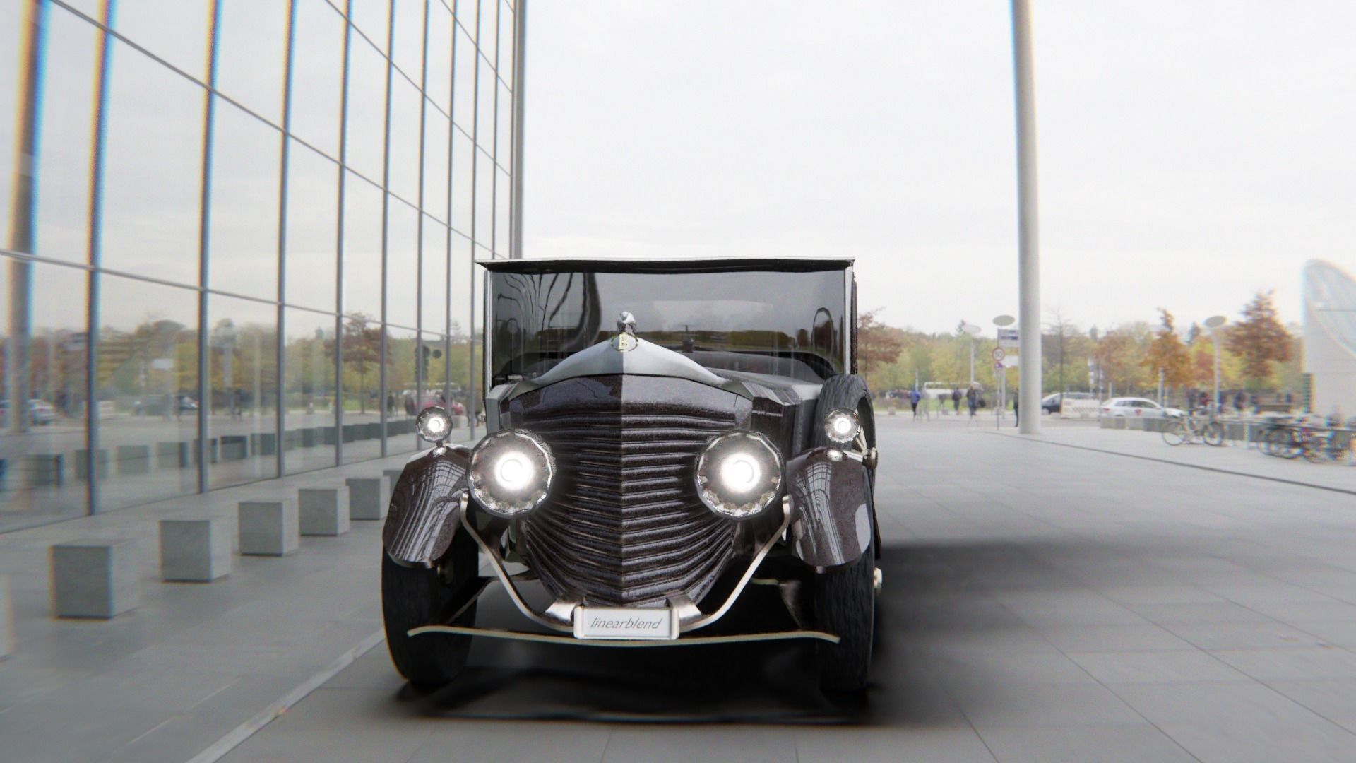 Bentley 1930 Morgan Low-poly 3D model_1