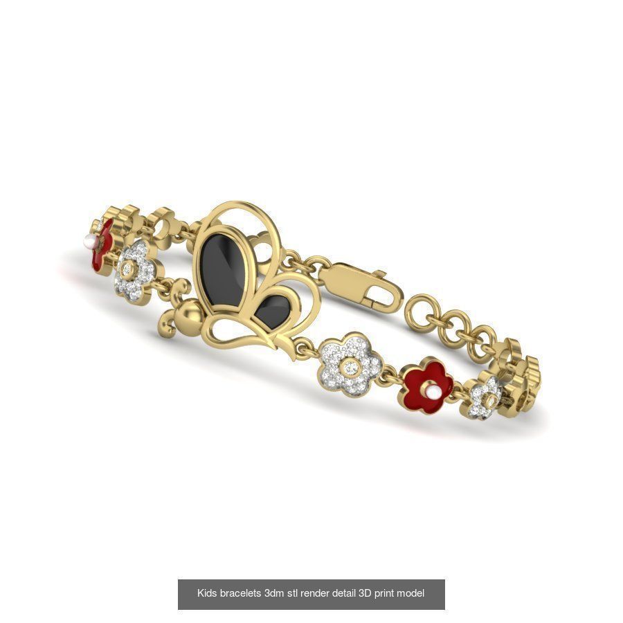 8 kids bracelet 3dm render details bulk collection  _2