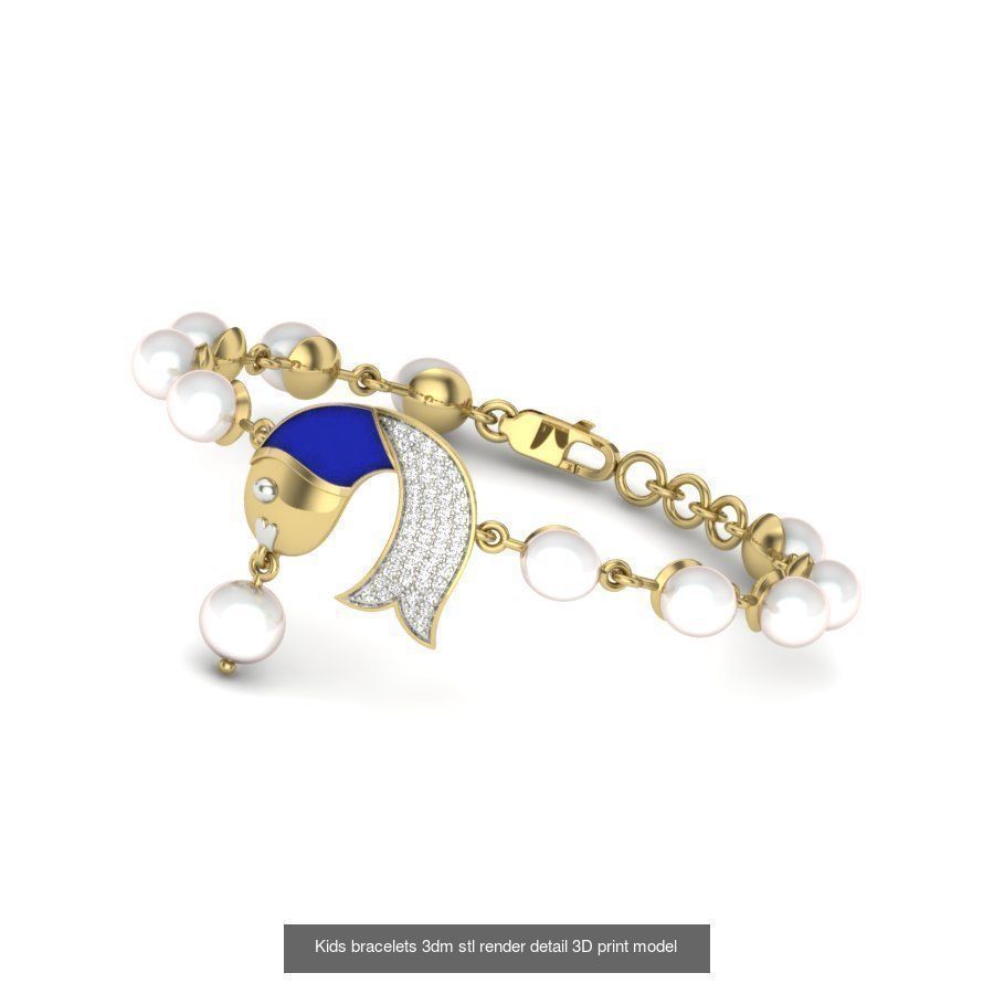 8 kids bracelet 3dm render details bulk collection  _5