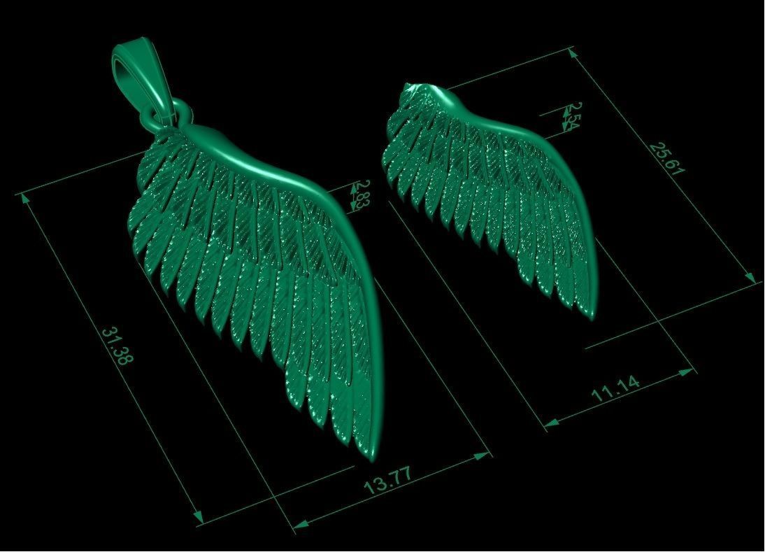 pendant  wing   3D print model_4