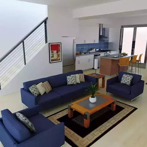 High def Modern Classic living Room