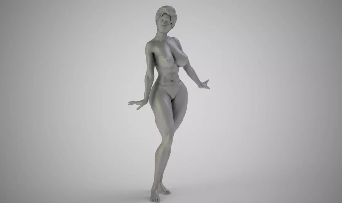 Allure golden woman 3D print model