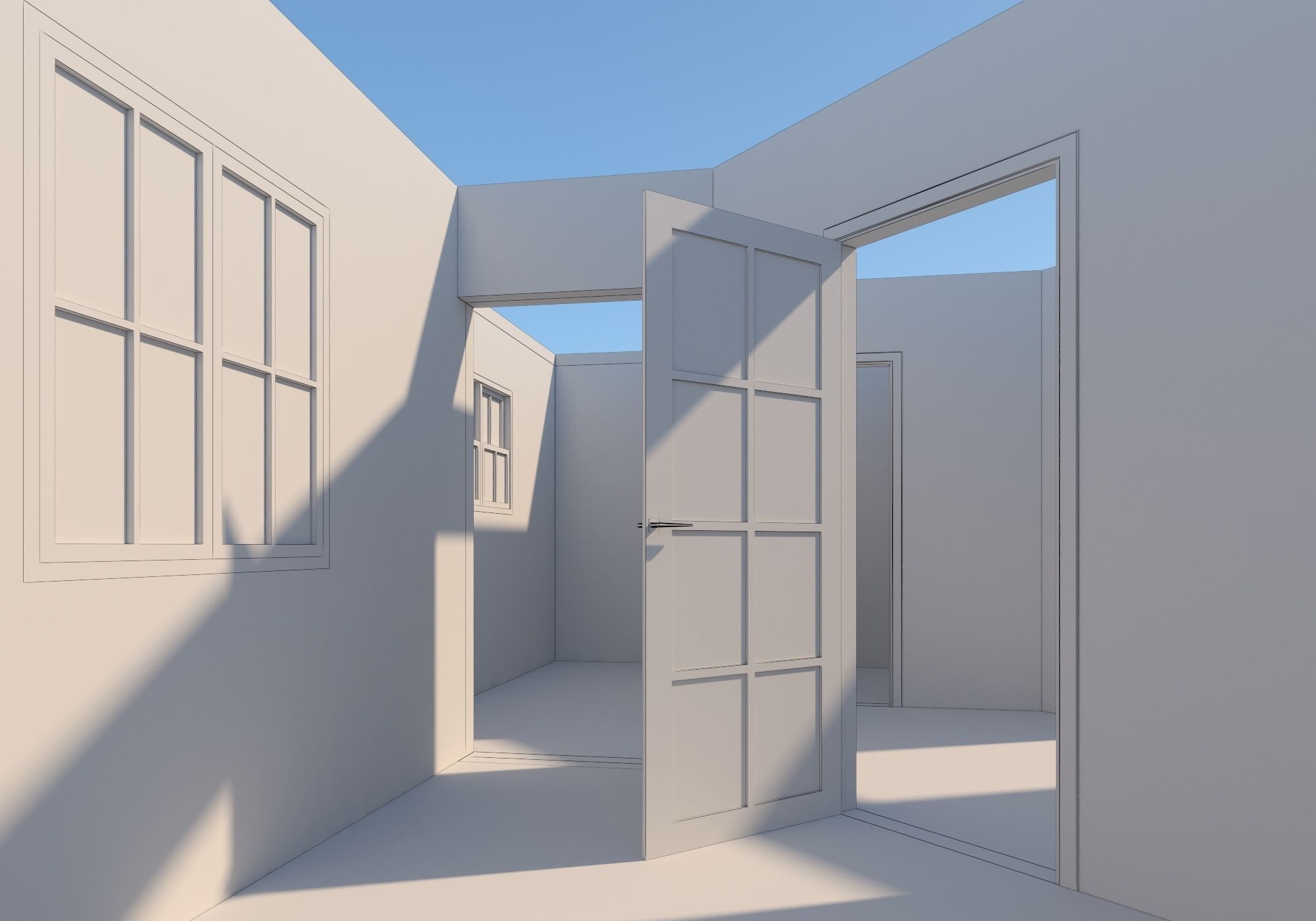 Prefabric House With Pergola 3D model_15