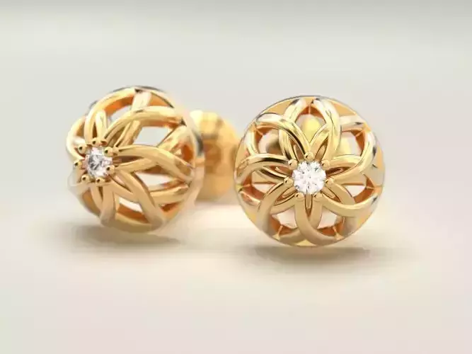 Puset Earring 6 3D print model