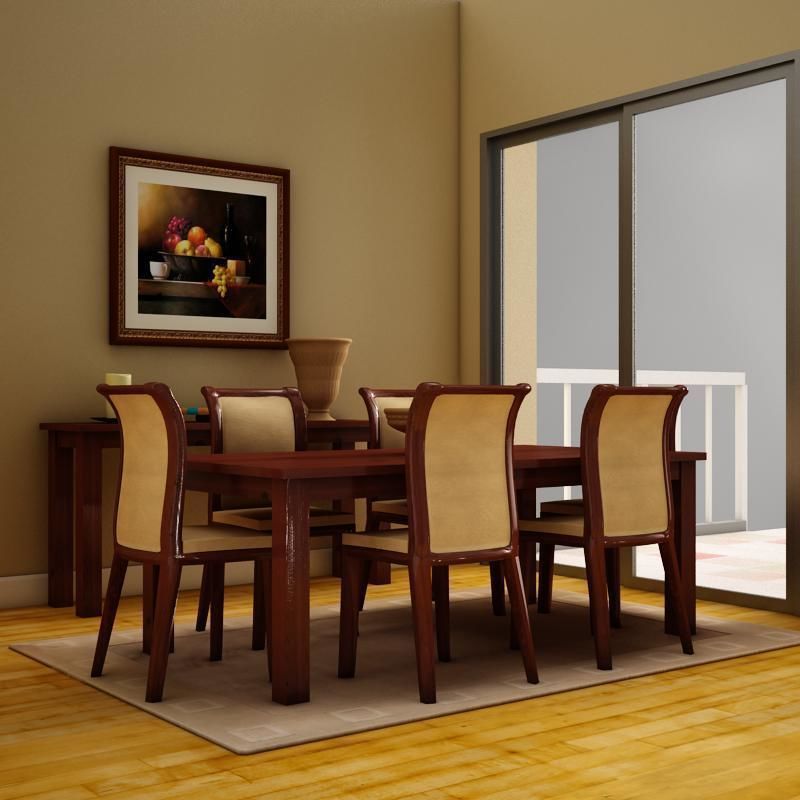 Dinning set dining room furniture 3D model_1