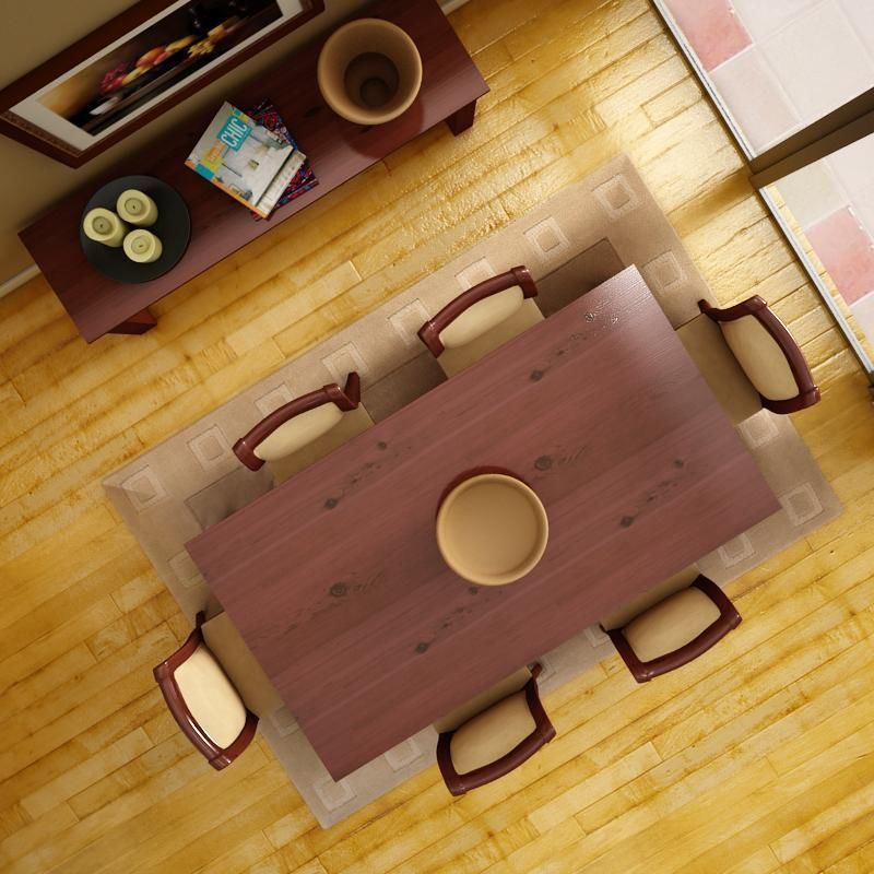 Dinning set dining room furniture 3D model_2