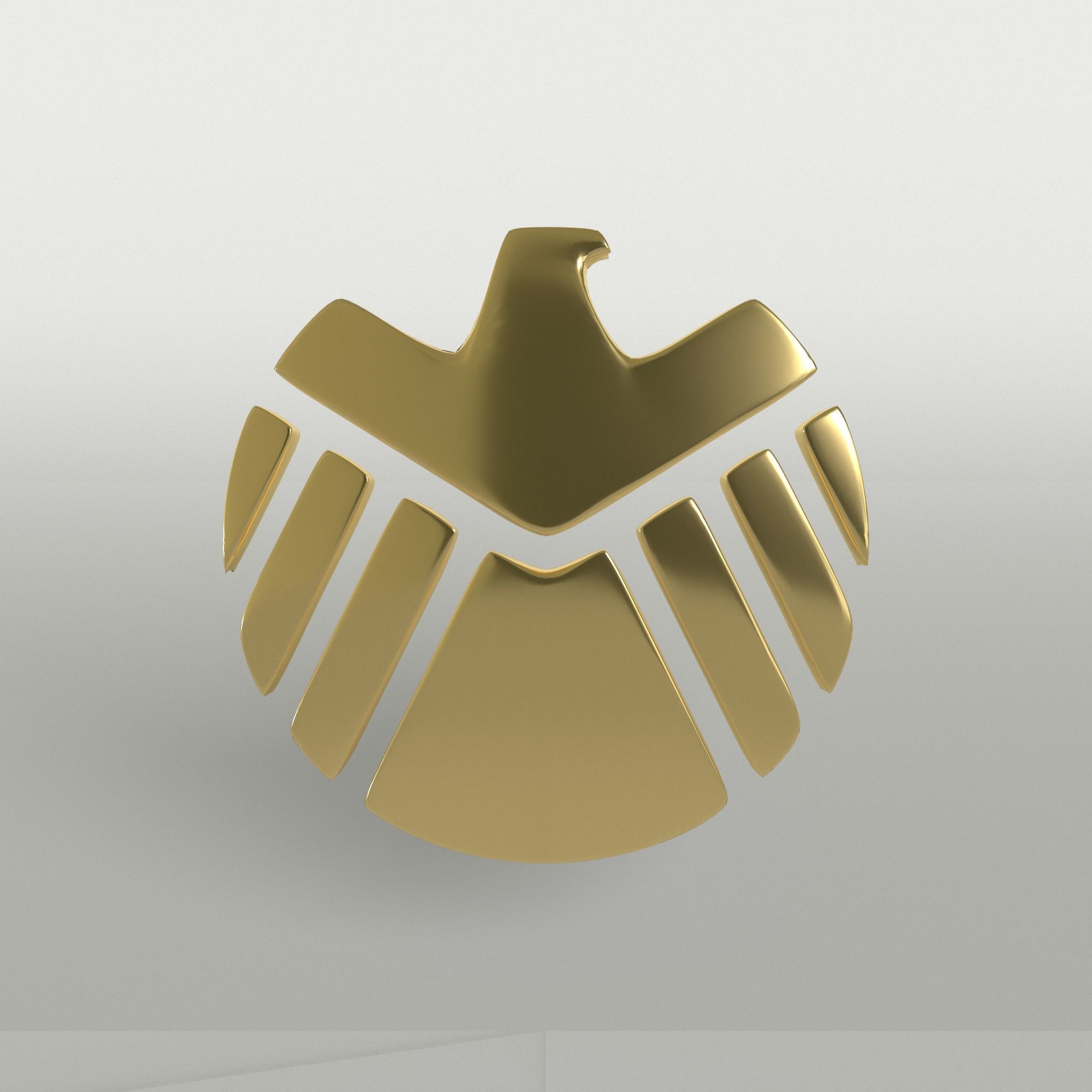 SHIELD Logo Pack 01 Free low-poly 3D model_9