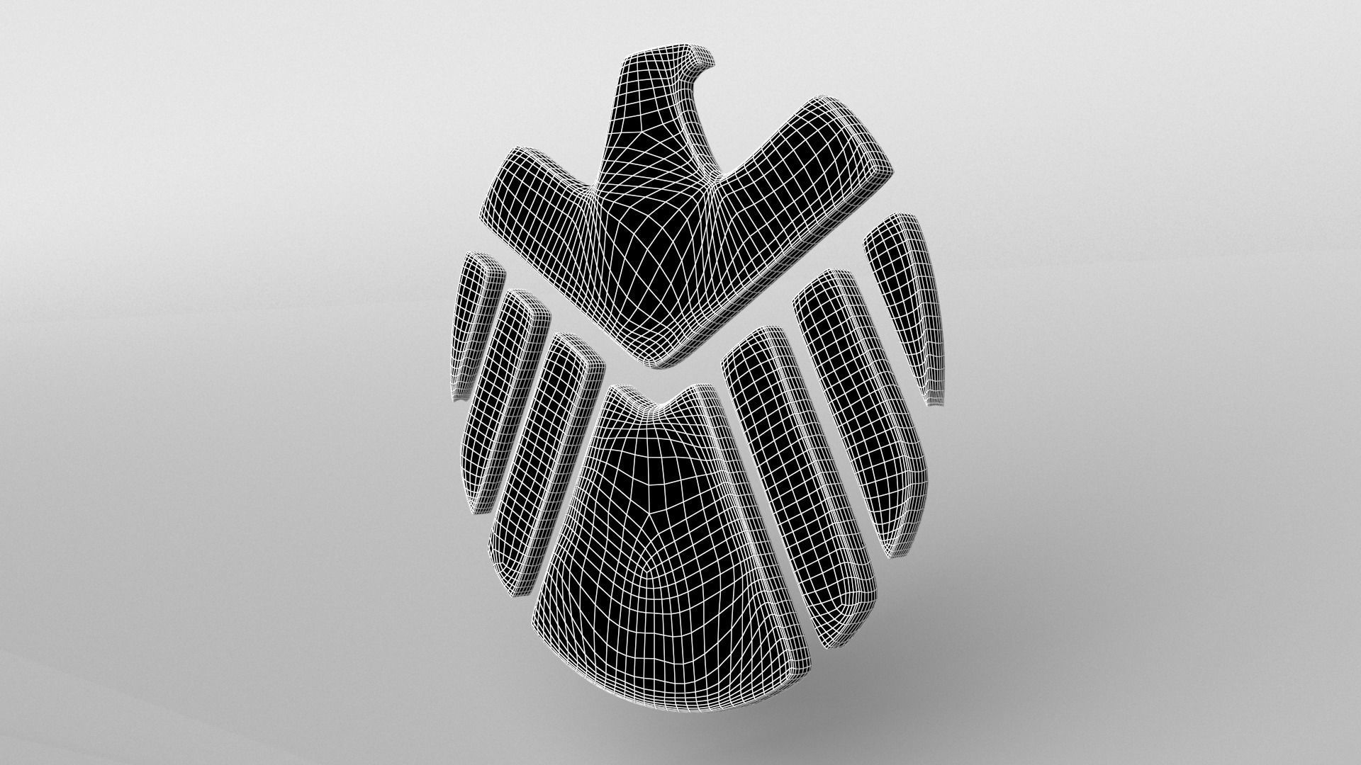 SHIELD Logo Pack 01 Free low-poly 3D model_7