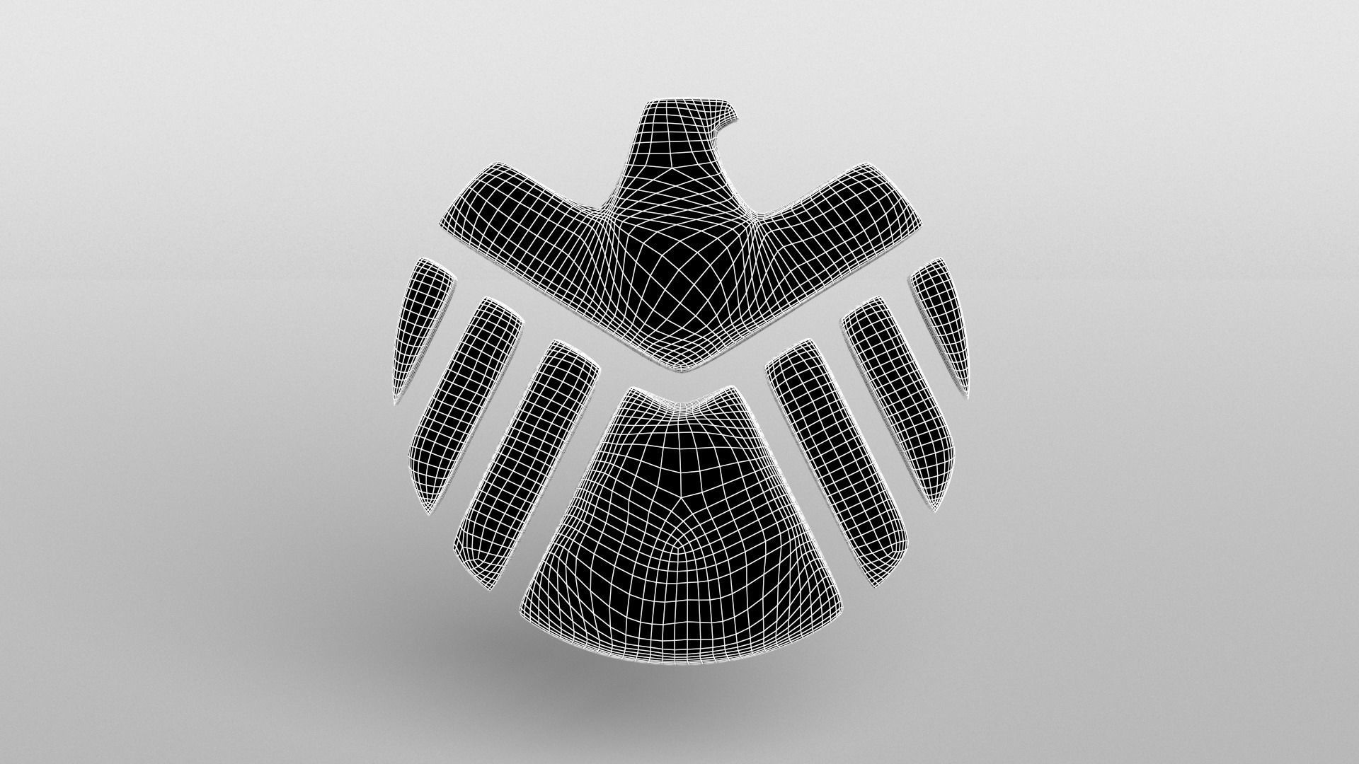 SHIELD Logo Pack 01 Free low-poly 3D model_6