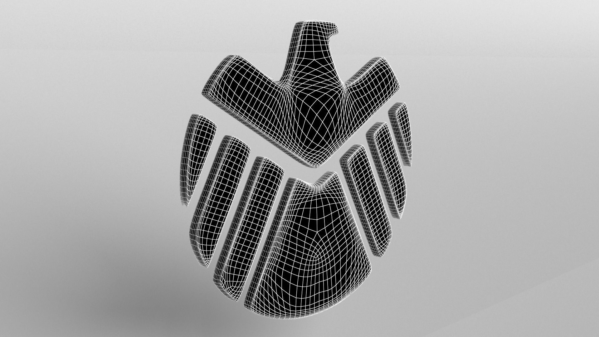 SHIELD Logo Pack 01 Free low-poly 3D model_8