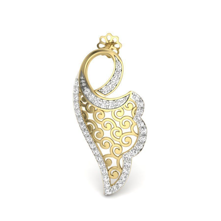 Women earrings 3dm render detail 3D print model 3D print model_2