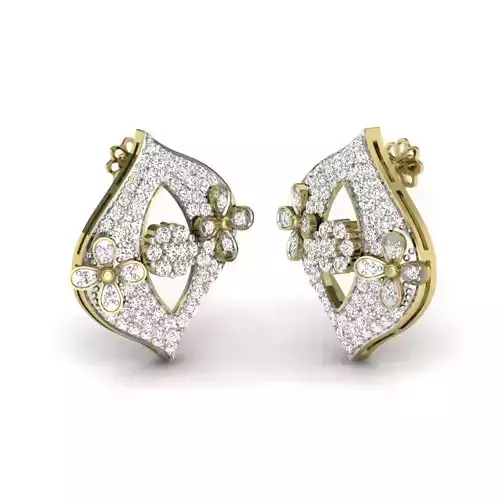 Women earrings 3dm render detail 3D print model