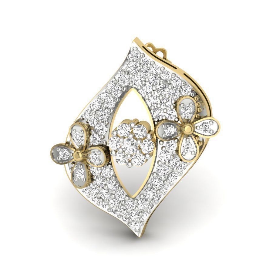 Women earrings 3dm render detail 3D print model 3D print model_2