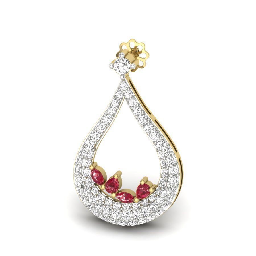 Women earrings 3dm render detail 3D print model 3D print model_2