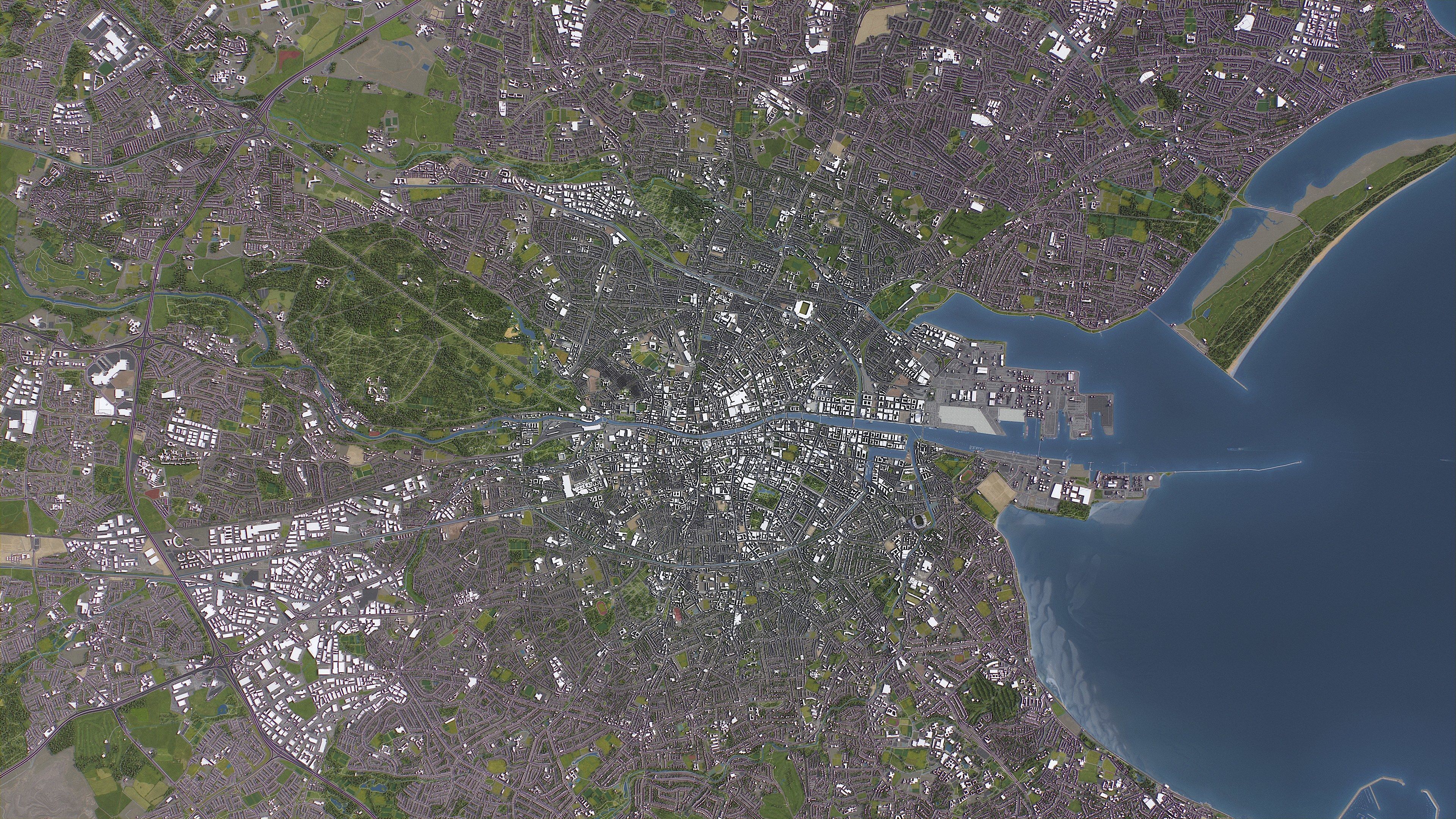 Dublin - 3D City Model Low-poly 3D model_14