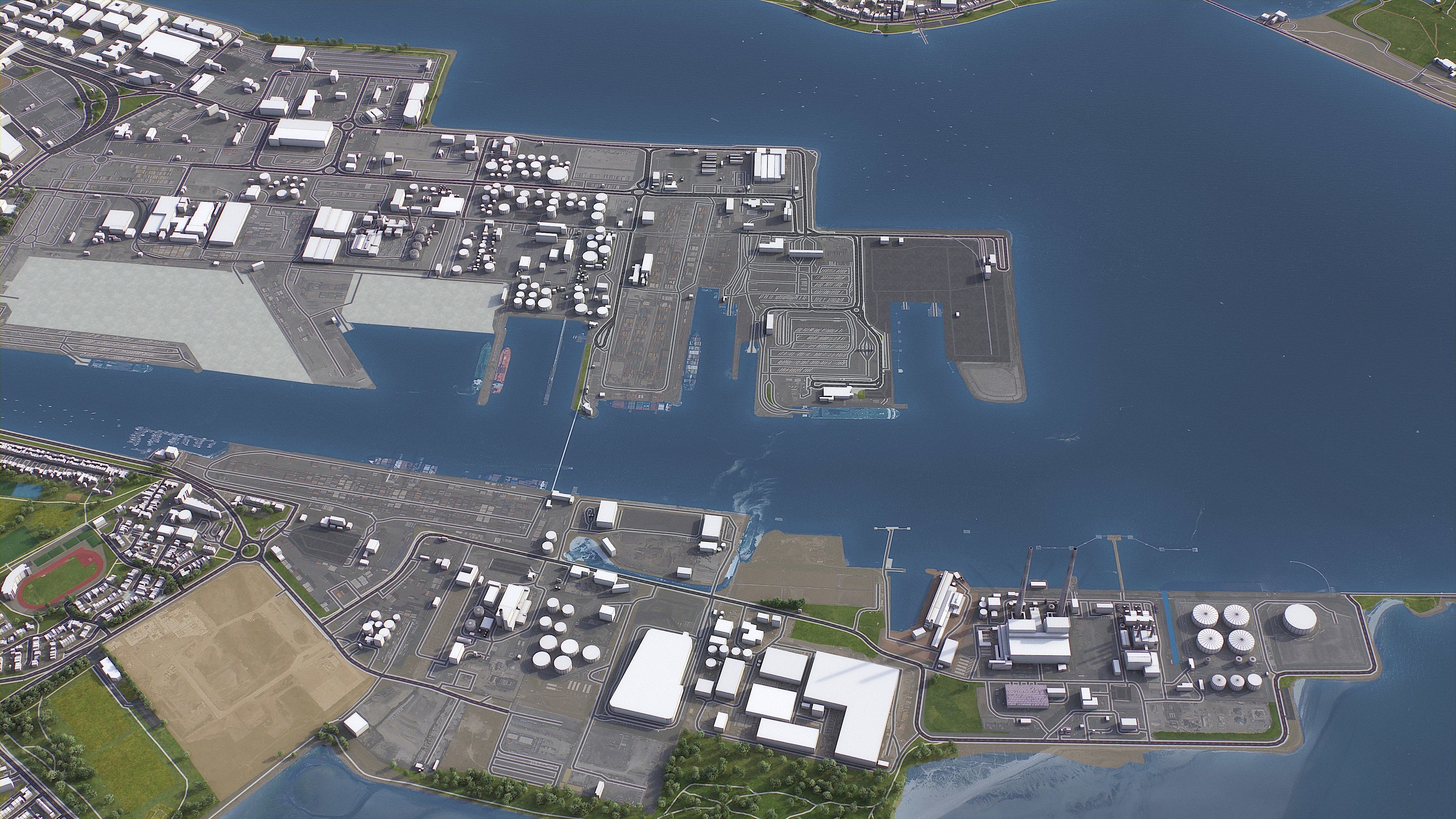 Dublin - 3D City Model Low-poly 3D model_8