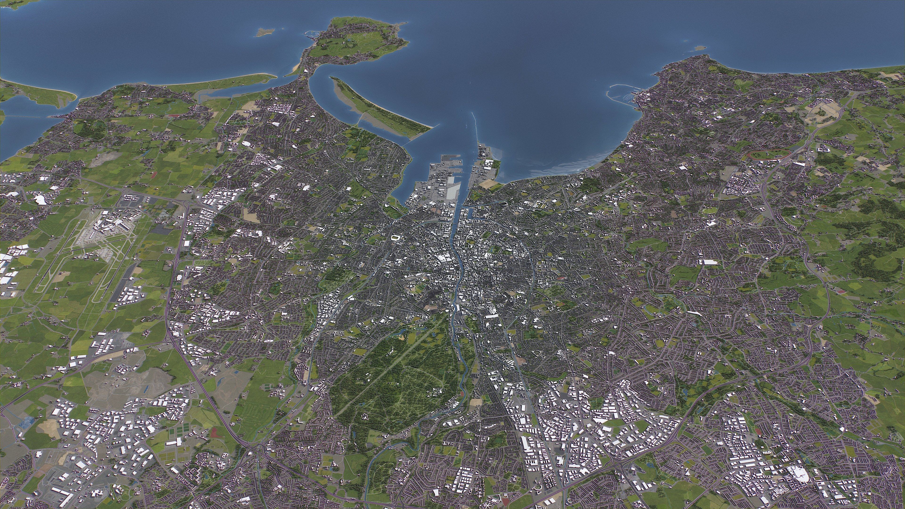 Dublin - 3D City Model Low-poly 3D model_20