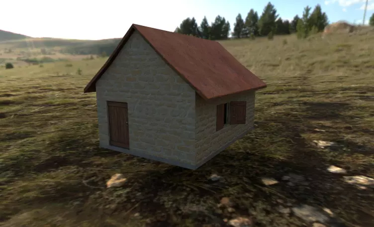 Medieval House Free low-poly 3D model
