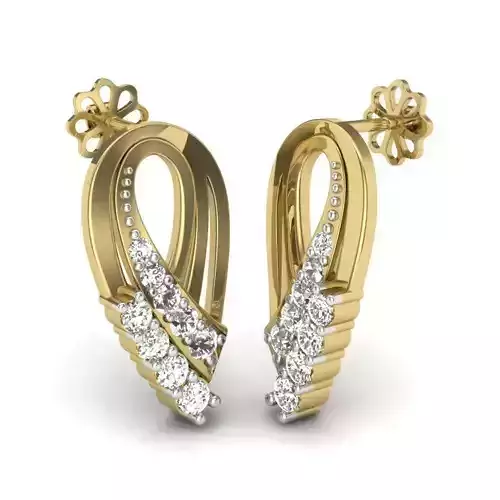 Women earrings 3dm render detail 3D print model