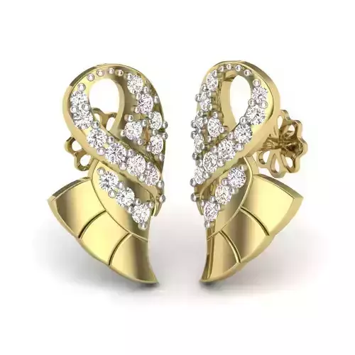 Women earrings 3dm render detail 3D print model