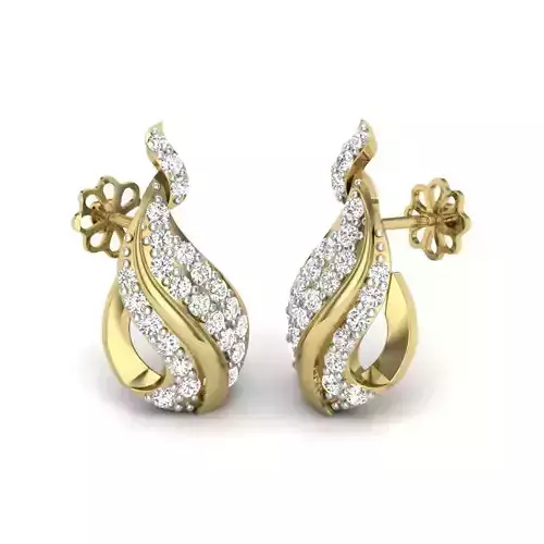 Women earrings 3dm render detail 3D print model