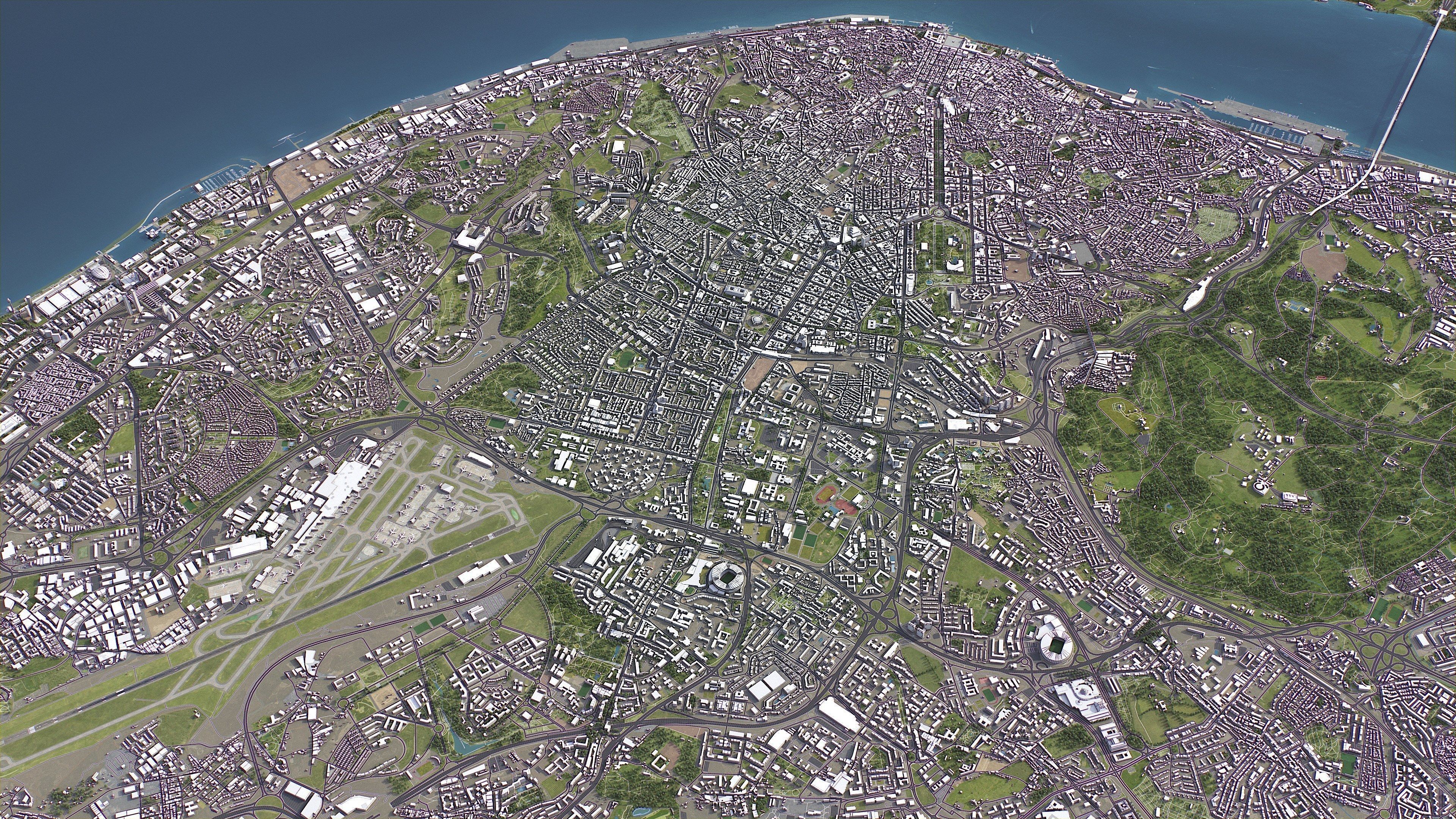 Lisbon - 3D City Model Low-poly 3D model_17