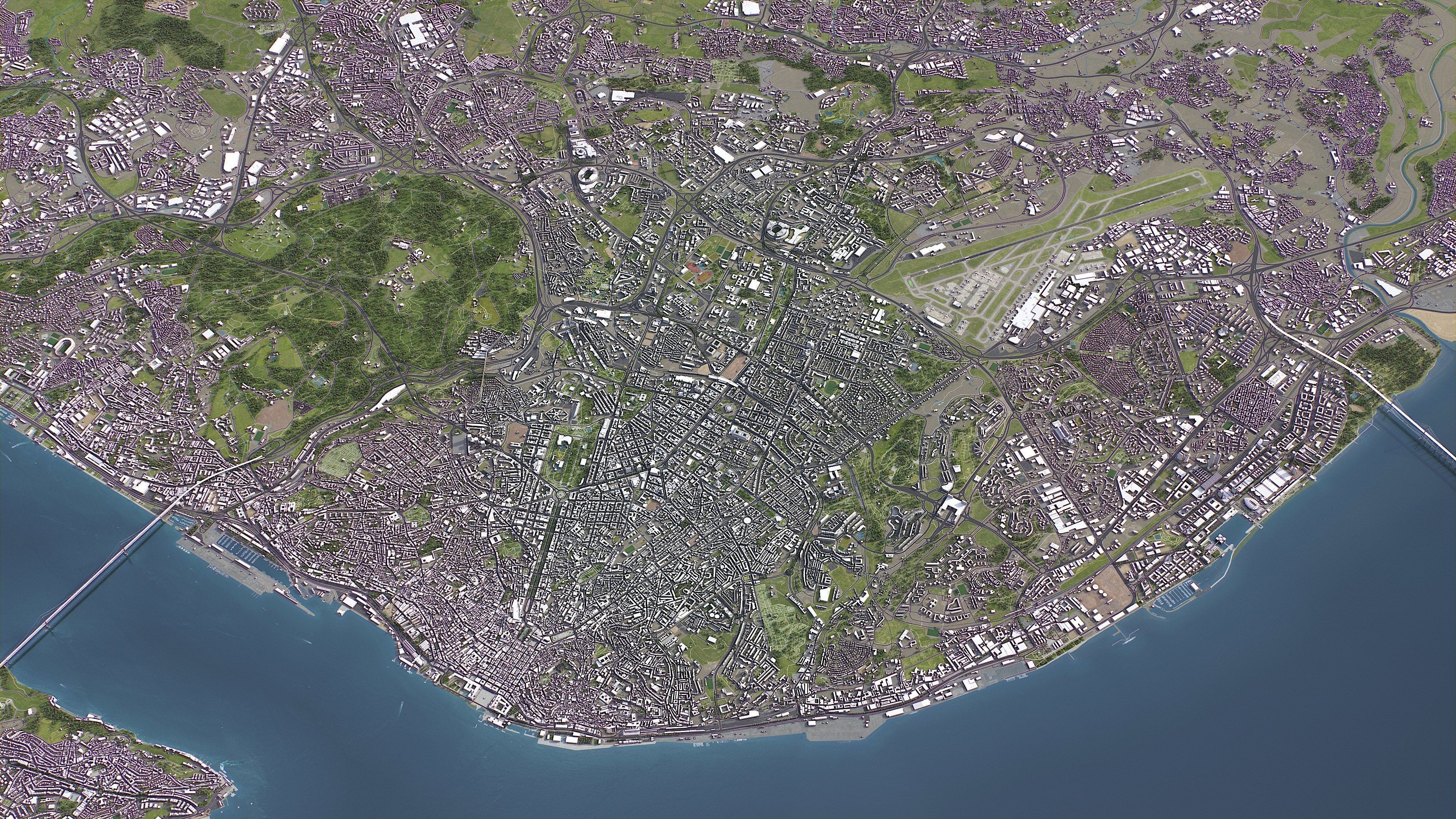 Lisbon - 3D City Model Low-poly 3D model_21