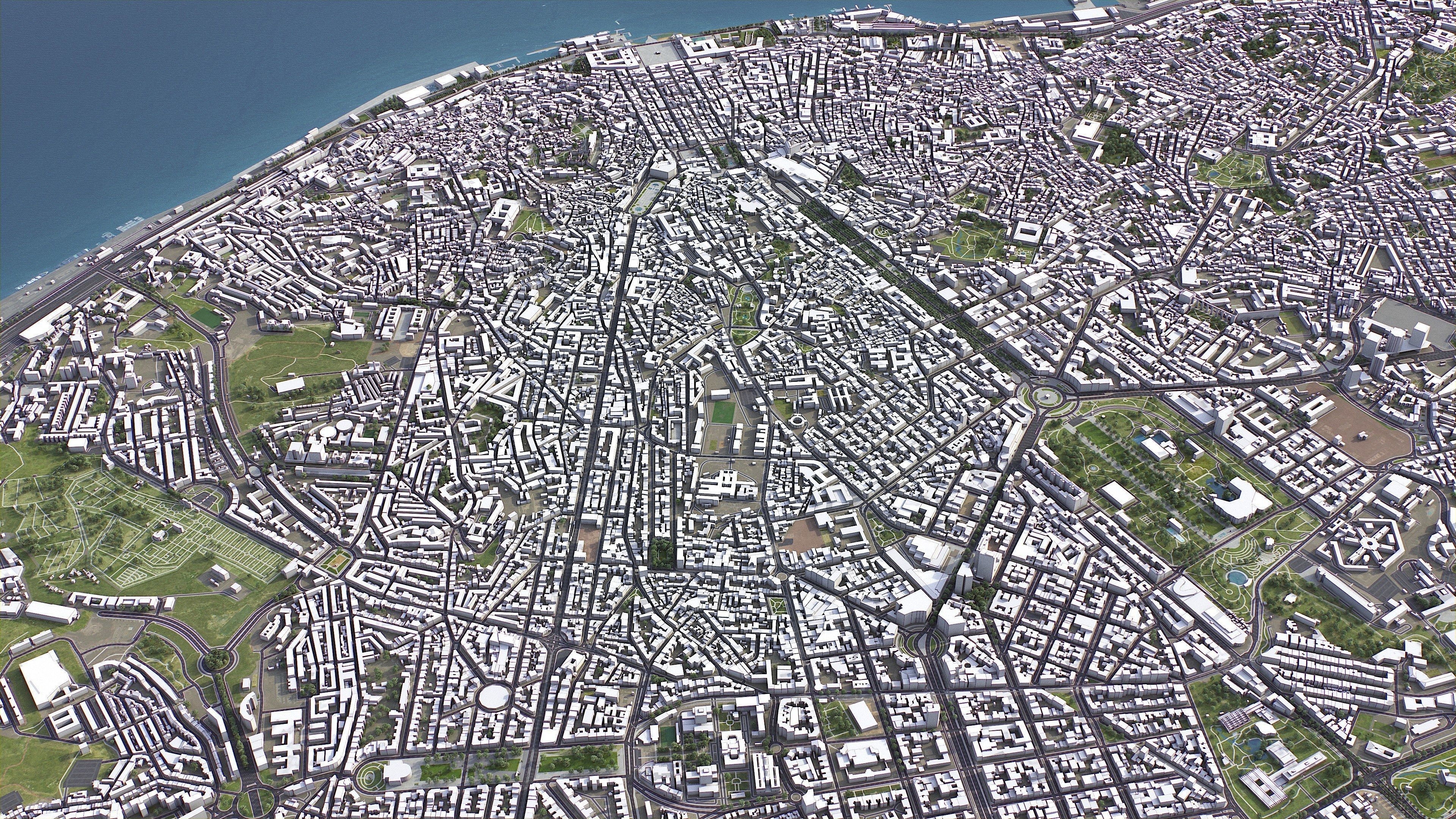 Lisbon - 3D City Model Low-poly 3D model_6