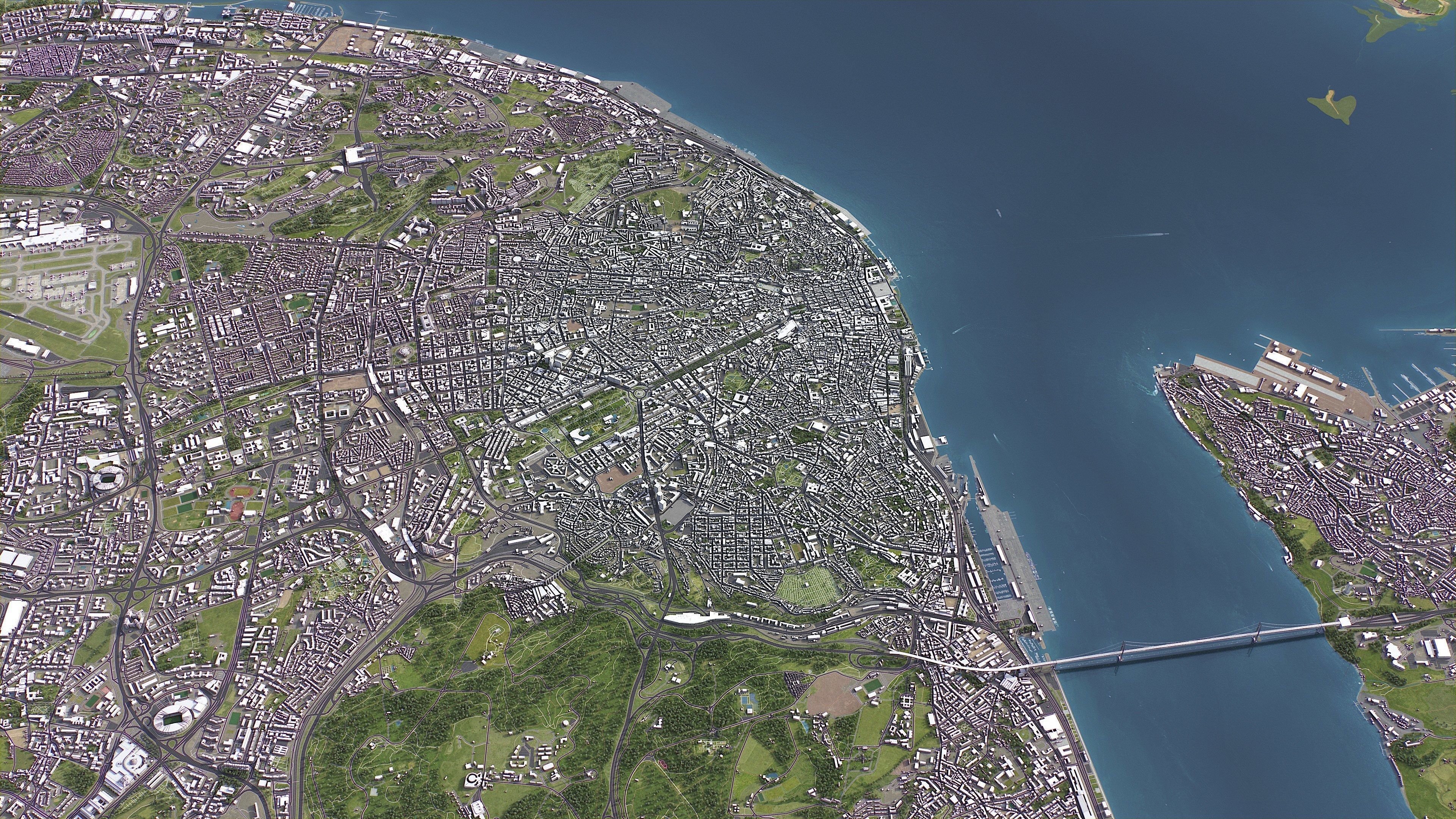 Lisbon - 3D City Model Low-poly 3D model_16