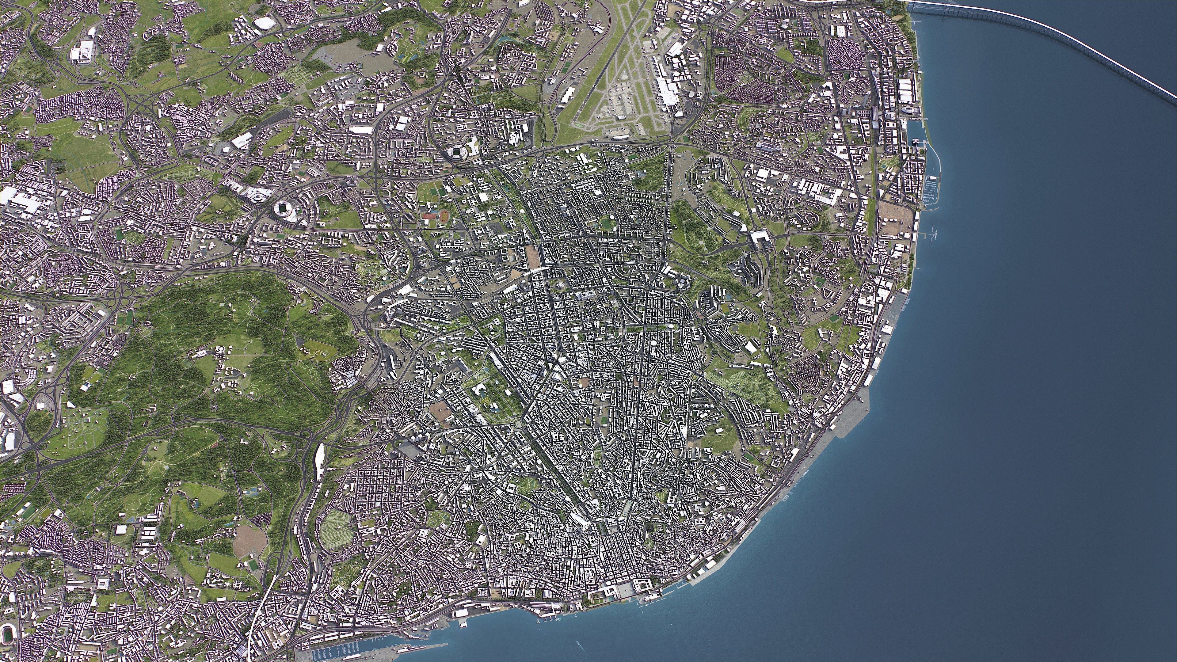 Lisbon - 3D City Model Low-poly 3D model_22