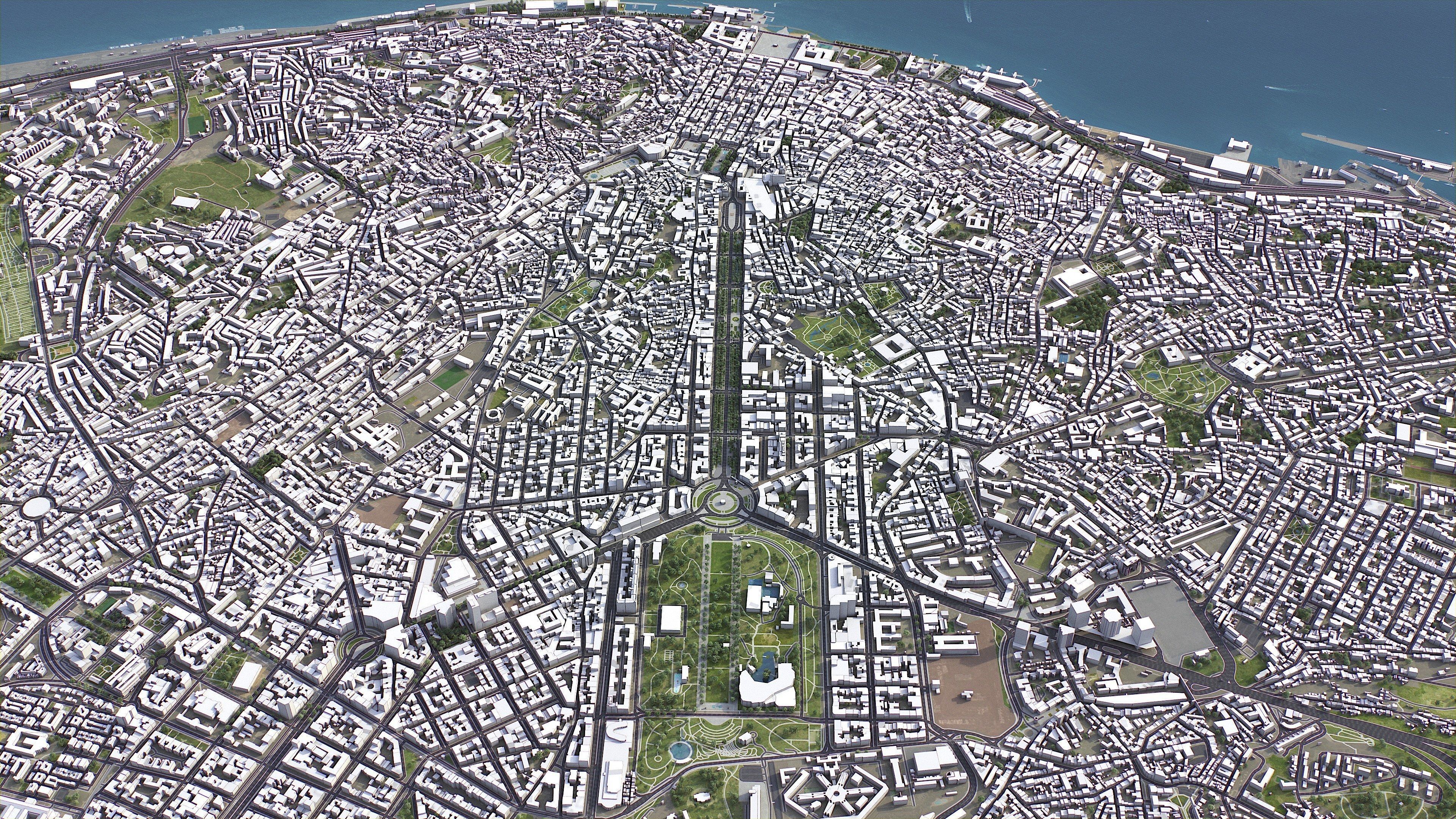 Lisbon - 3D City Model Low-poly 3D model_5