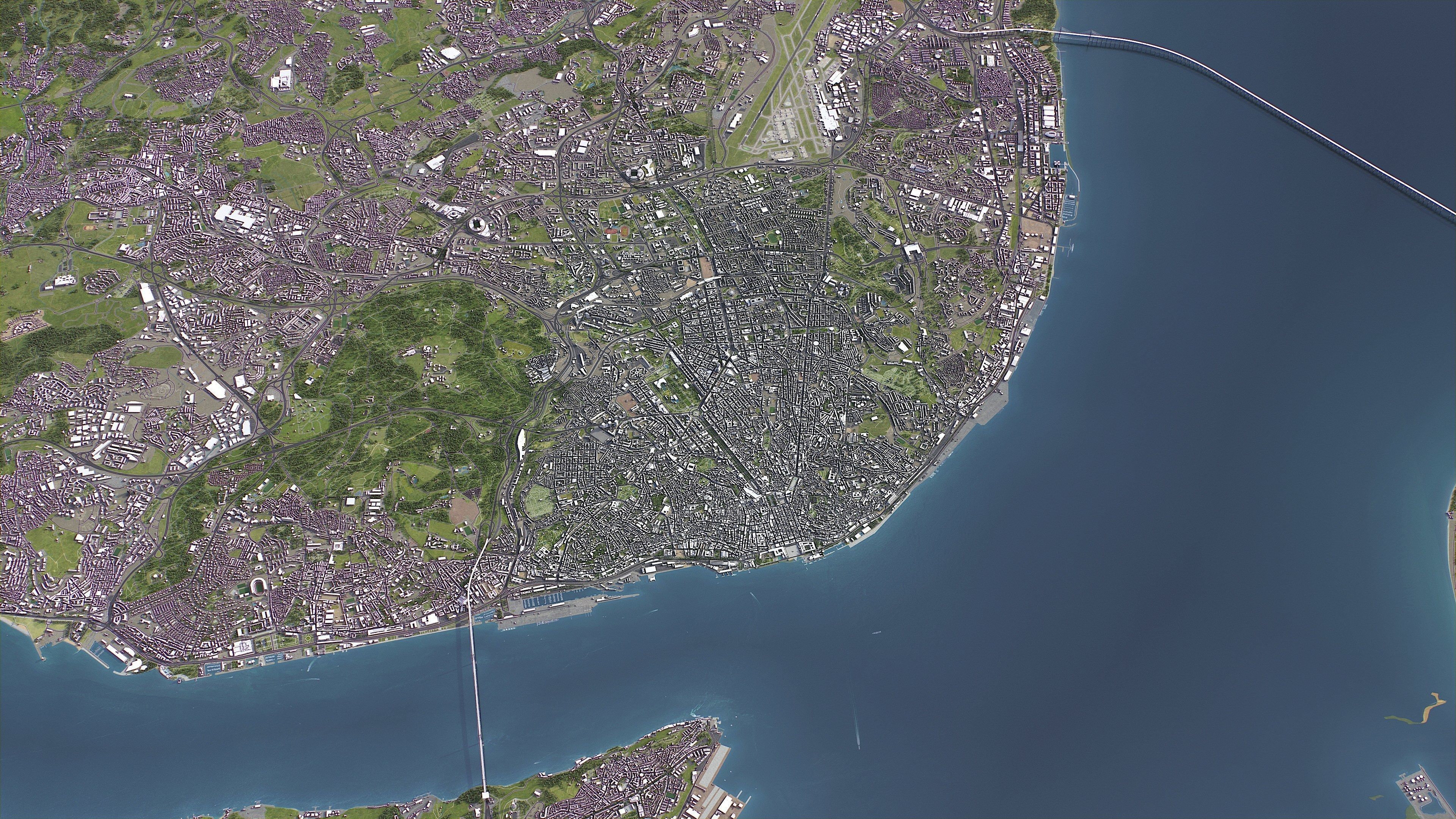 Lisbon - 3D City Model Low-poly 3D model_23