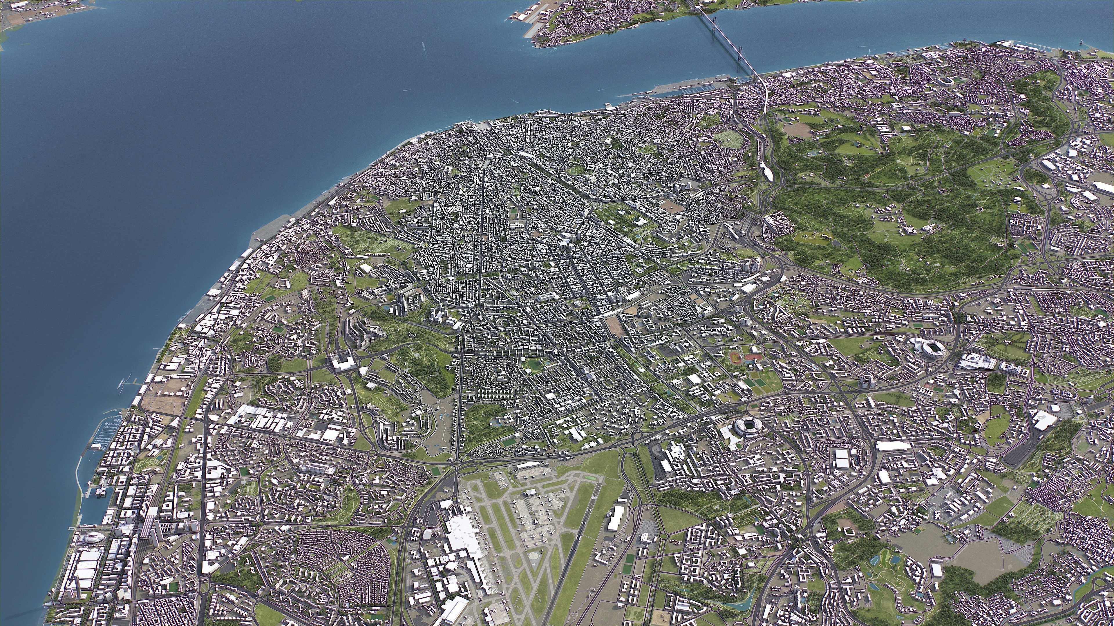 Lisbon - 3D City Model Low-poly 3D model_18