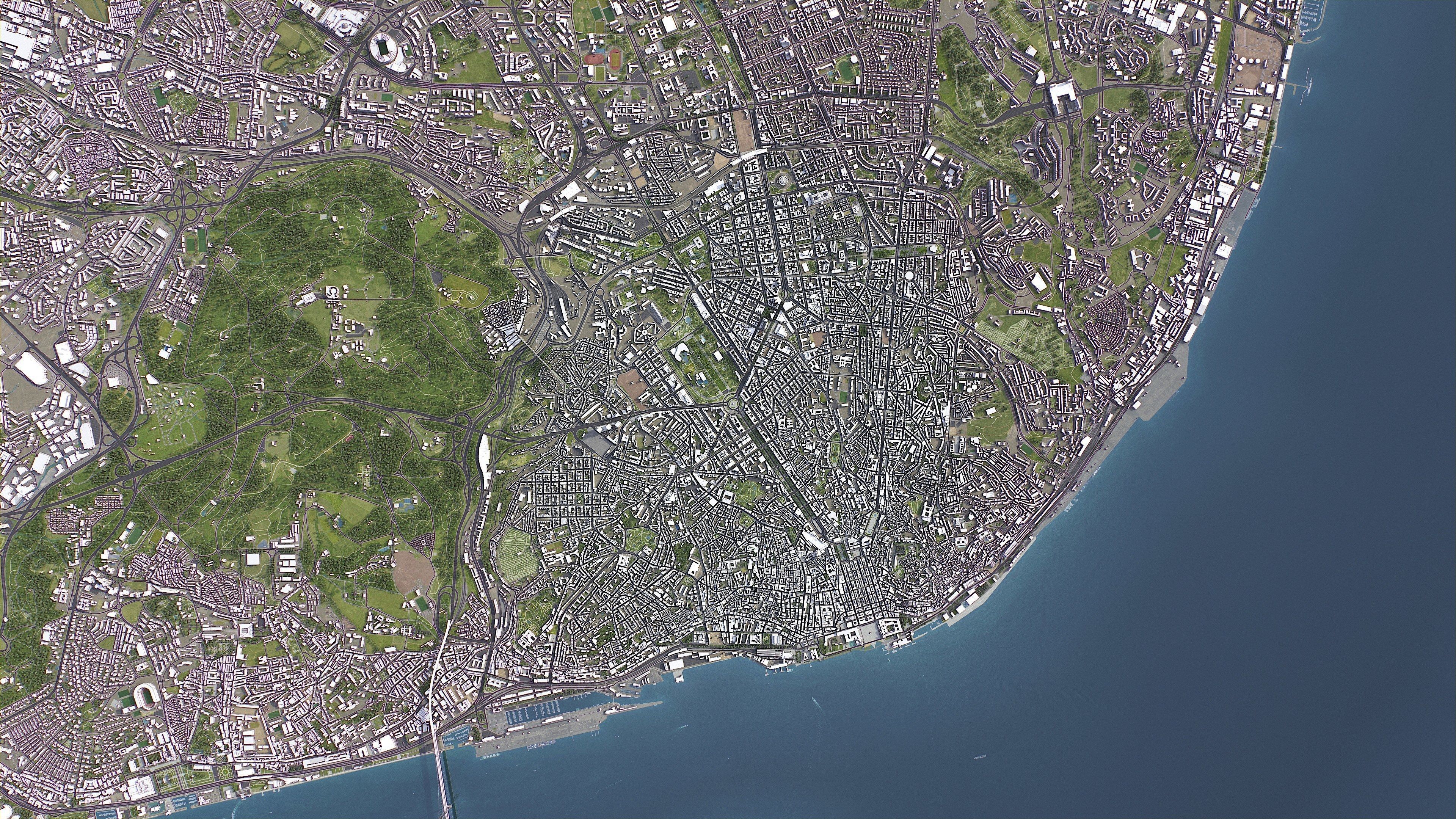 Lisbon - 3D City Model Low-poly 3D model_25