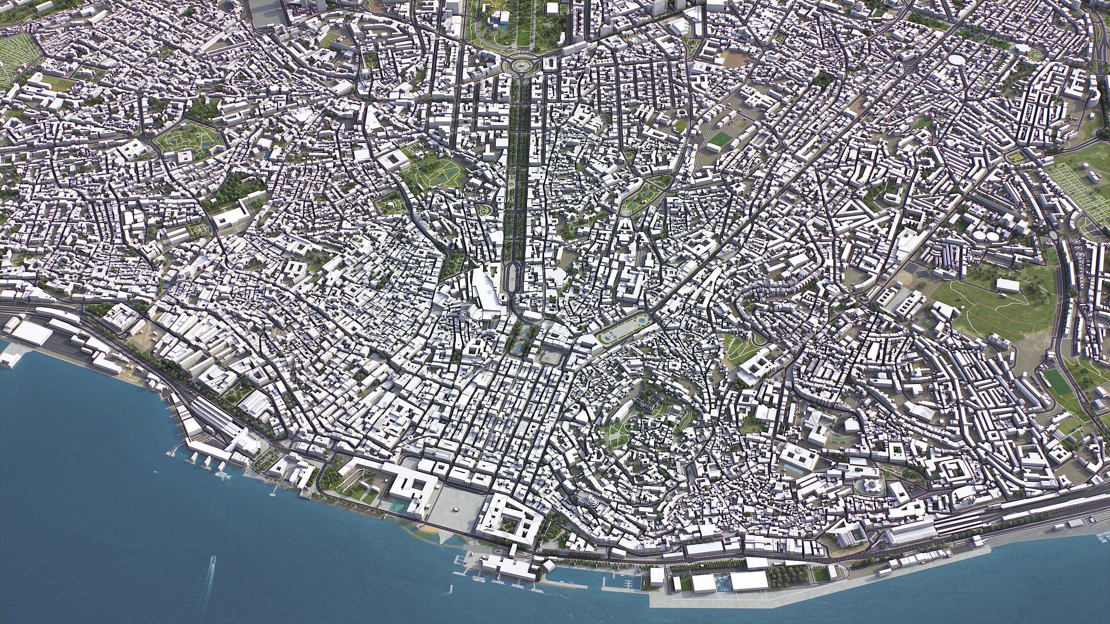 Lisbon - 3D City Model Low-poly 3D model_9