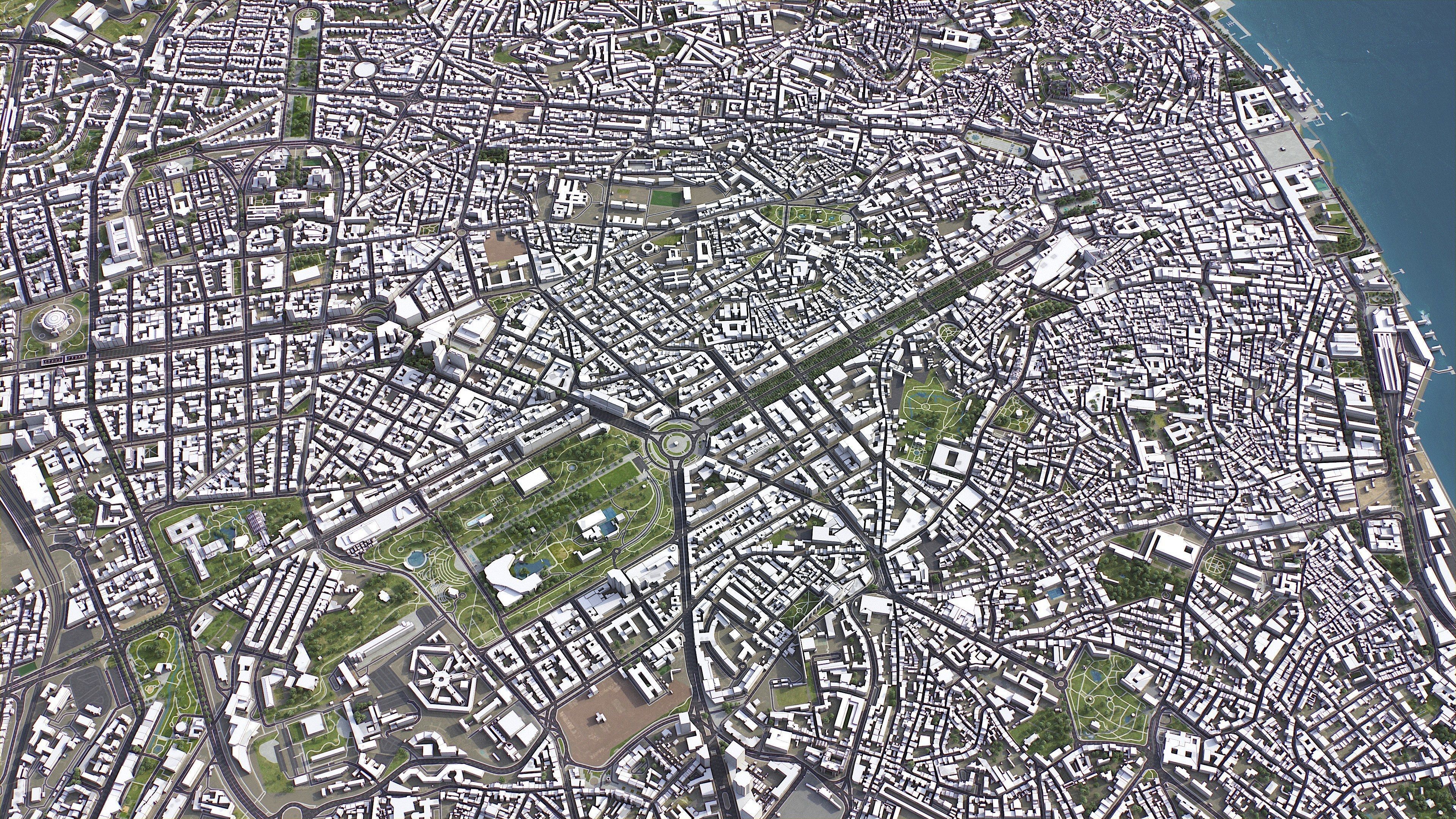 Lisbon - 3D City Model Low-poly 3D model_4