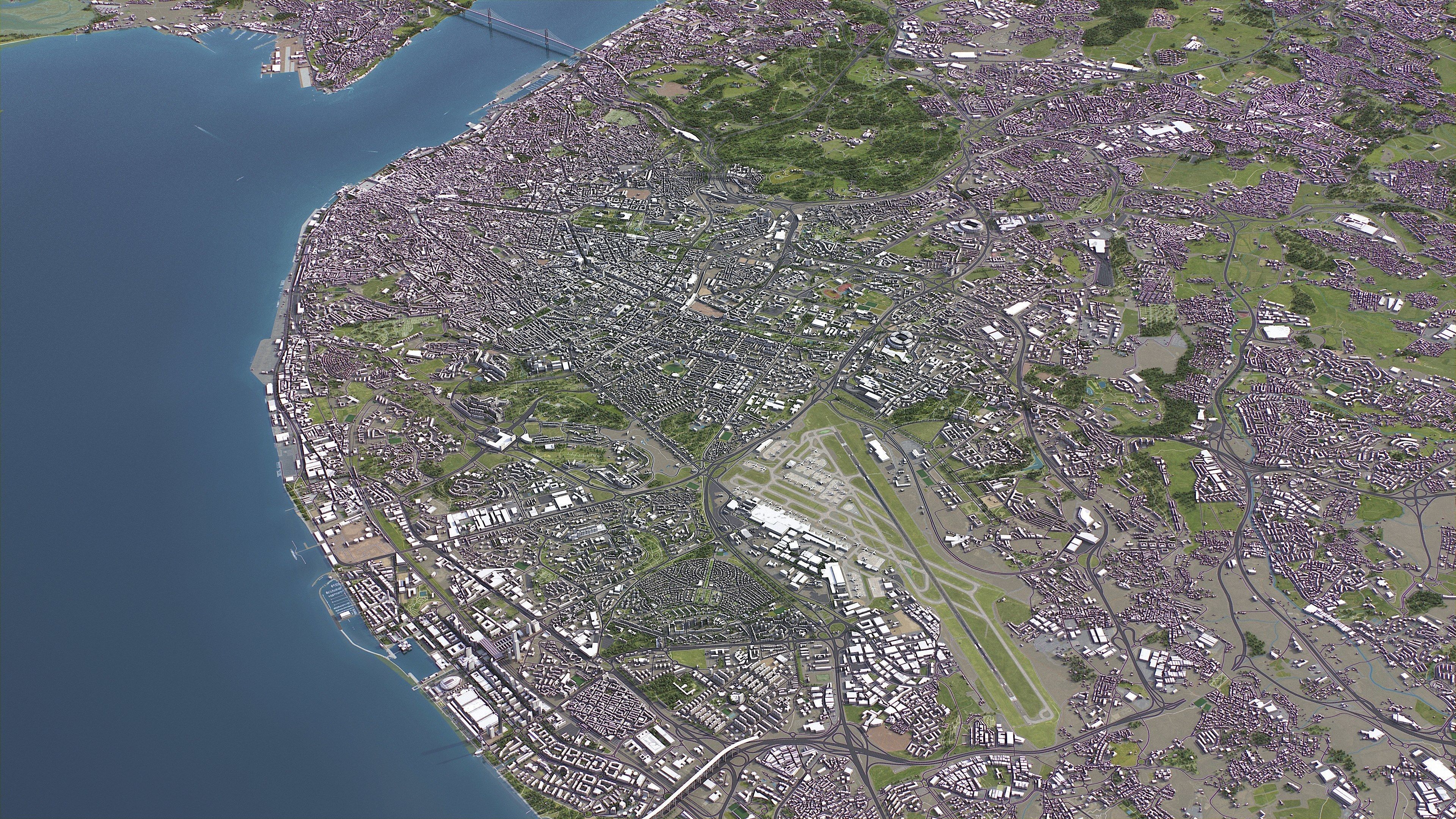 Lisbon - 3D City Model Low-poly 3D model_19