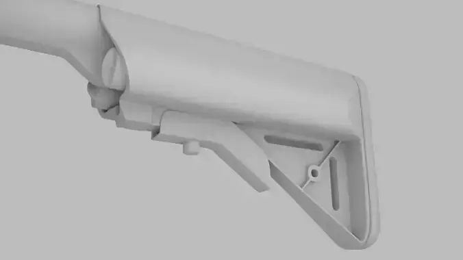 Assault rifle Stock Free 3D model